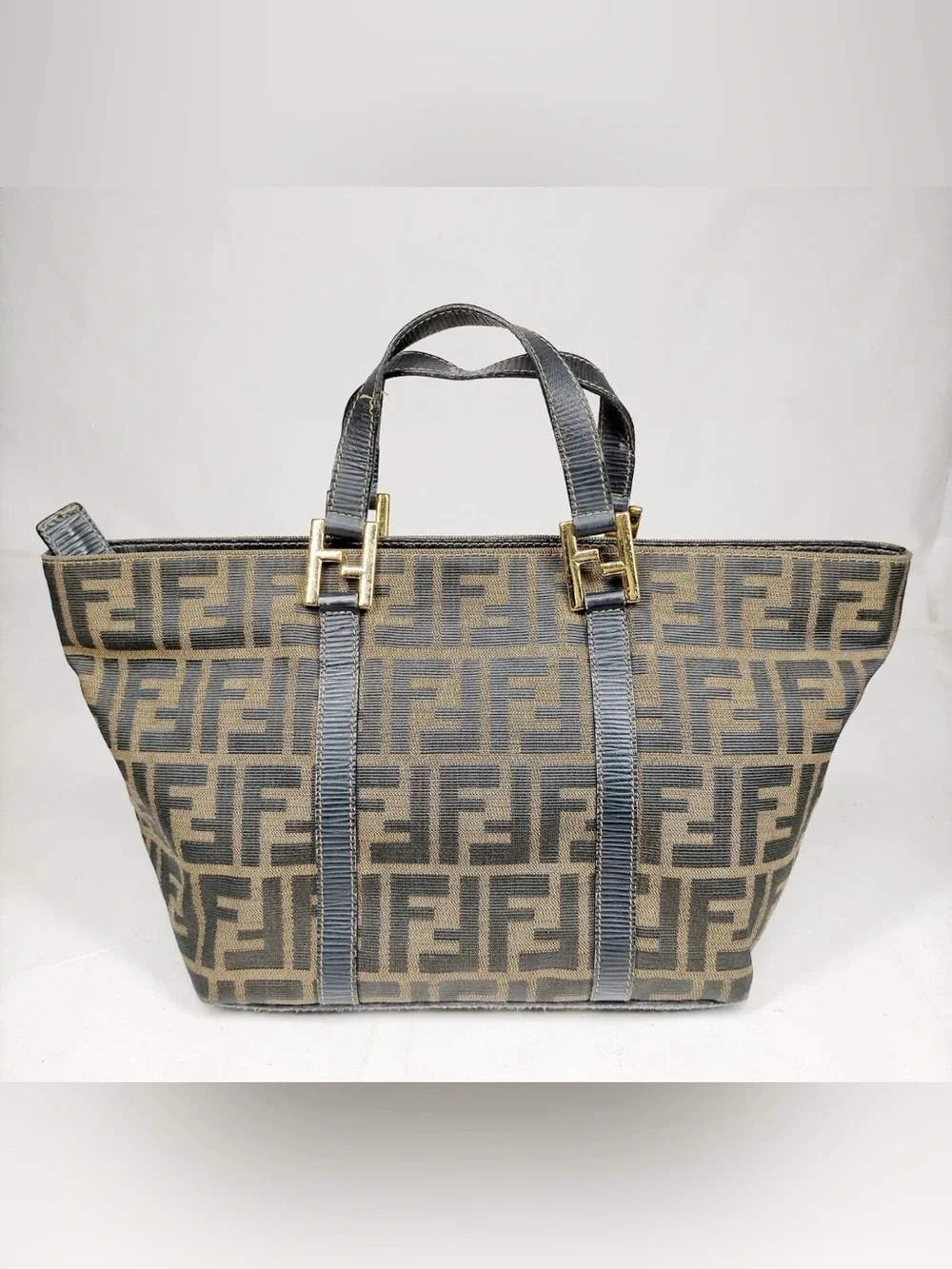 Authentic Vintage Fendi Zucca FF Canvas Tote 🤎 W COA